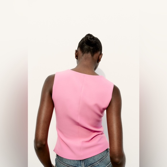 Zara fitted square neck top 3242/777 - Picture 4 of 9